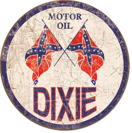 Tin Sign - Round Tin Sign Dixie