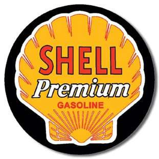 Tin Sign Round Shell Petrolium