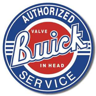 Tin Sign Round Buick