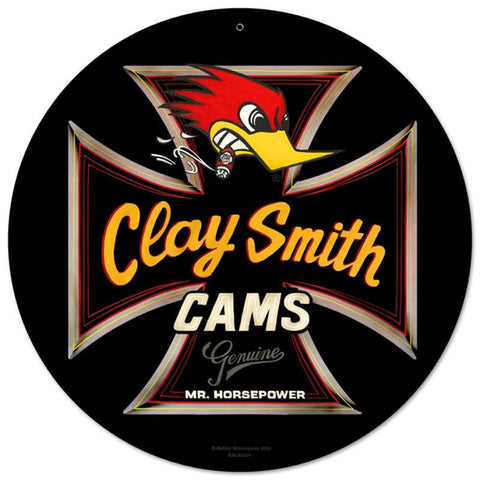 Tin Sign - Mr Horsepower Genuine Clay Smith Cams Round