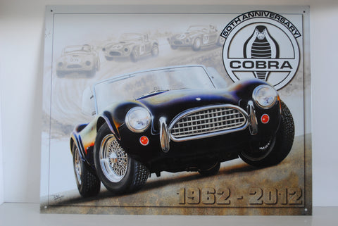 Tin Sign - Shelby Cobra 50th Aniversary