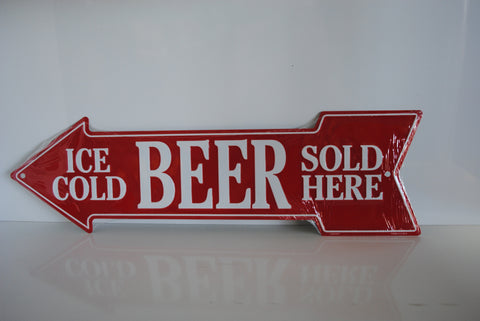 Tin Sign - Ice Cold Beer Sold Here