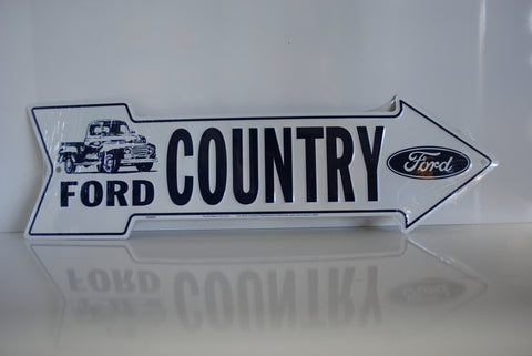 Tin Sign - Ford Country Arrow