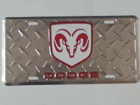 Tin Sign - Dodge Licence Plate