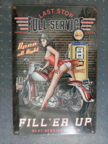 Tin Sign - Fill er Up