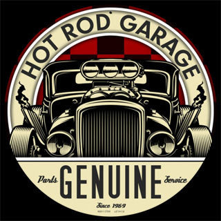 Tin Sign - Genuine Hot Rod Garage