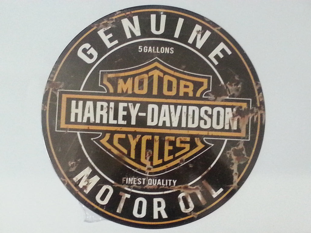 Tin Sign - Harley Davidson Genuine Motor Oil