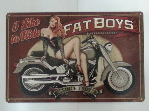 Tin Sign - Fat Boy Since 1903
