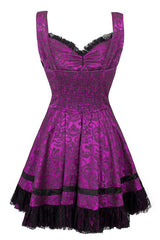 VooDoo Vixen Purple/Black Victoria dress