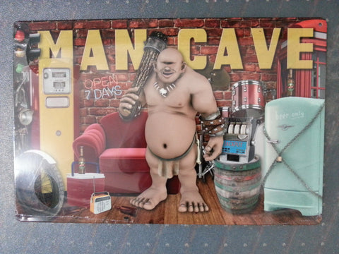 Tin Sign - Man Cave 2