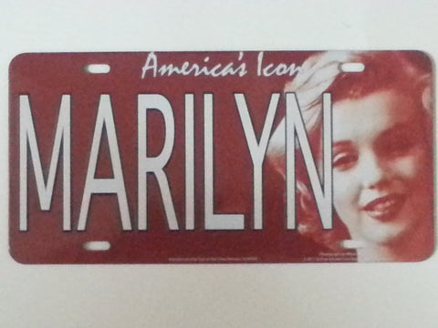 Tin Sign - Marilyn Licence Plate