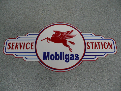 Tin Sign - Mobil Gas Service Station Metal sign