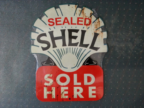 Tin Sign - SHELL Sealed Rusty