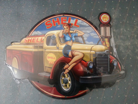 Tin Sign - Shell Truck Cut Out