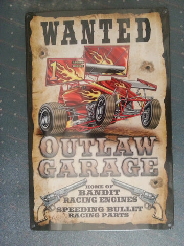 Tin Sign - SPRINTCAR OUTLAW