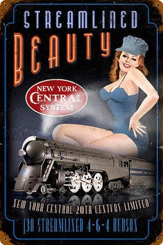 Tin Sign - Streamlined Beauty