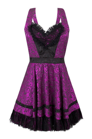 VooDoo Vixen Purple/Black Victoria dress