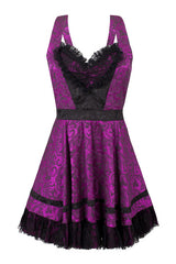 VooDoo Vixen Purple/Black Victoria dress
