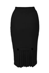Voodoo Vixen Black Pencil Skirt
