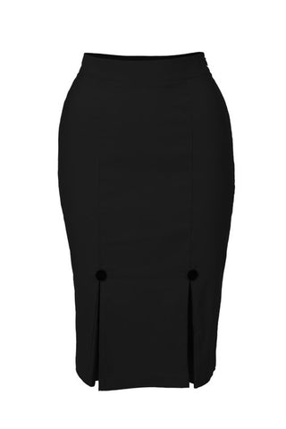 Voodoo Vixen Black Pencil Skirt