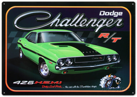 Tin Sign - Dodge Challenger