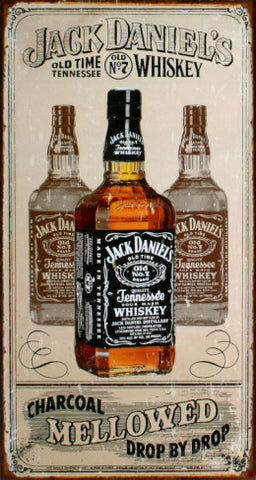 Tin Sign - Jack  Daniels Charcoal