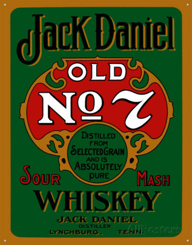 Tin Sign - Jack Daniels Green