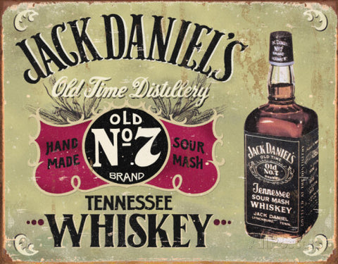 Tin Sign - Jack Daniels Handmade