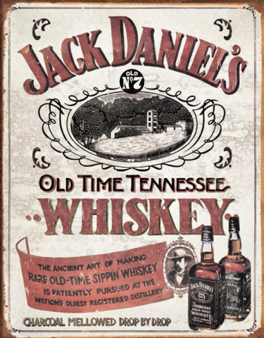 Tin Sign - Jack Daniels Sippin Whiskey