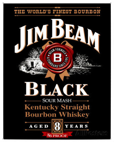 Tin Sign - Jim Beam Black Label