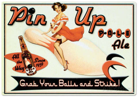 Tin Sign - Pin Up Ale