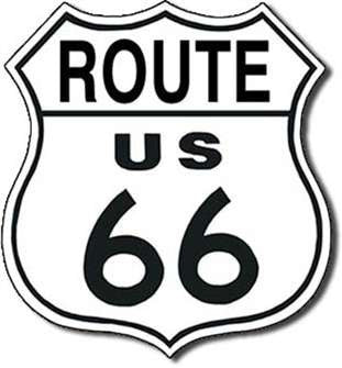 Tin Sign - Route 66 sheild